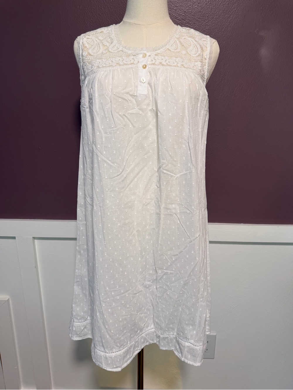 Shabby Chic Lace Detail Nightgown